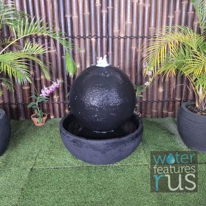 Medium Luna Ball Fountain Charcoal