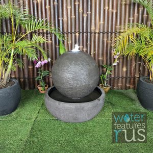 Medium Luna Ball Fountain Grey